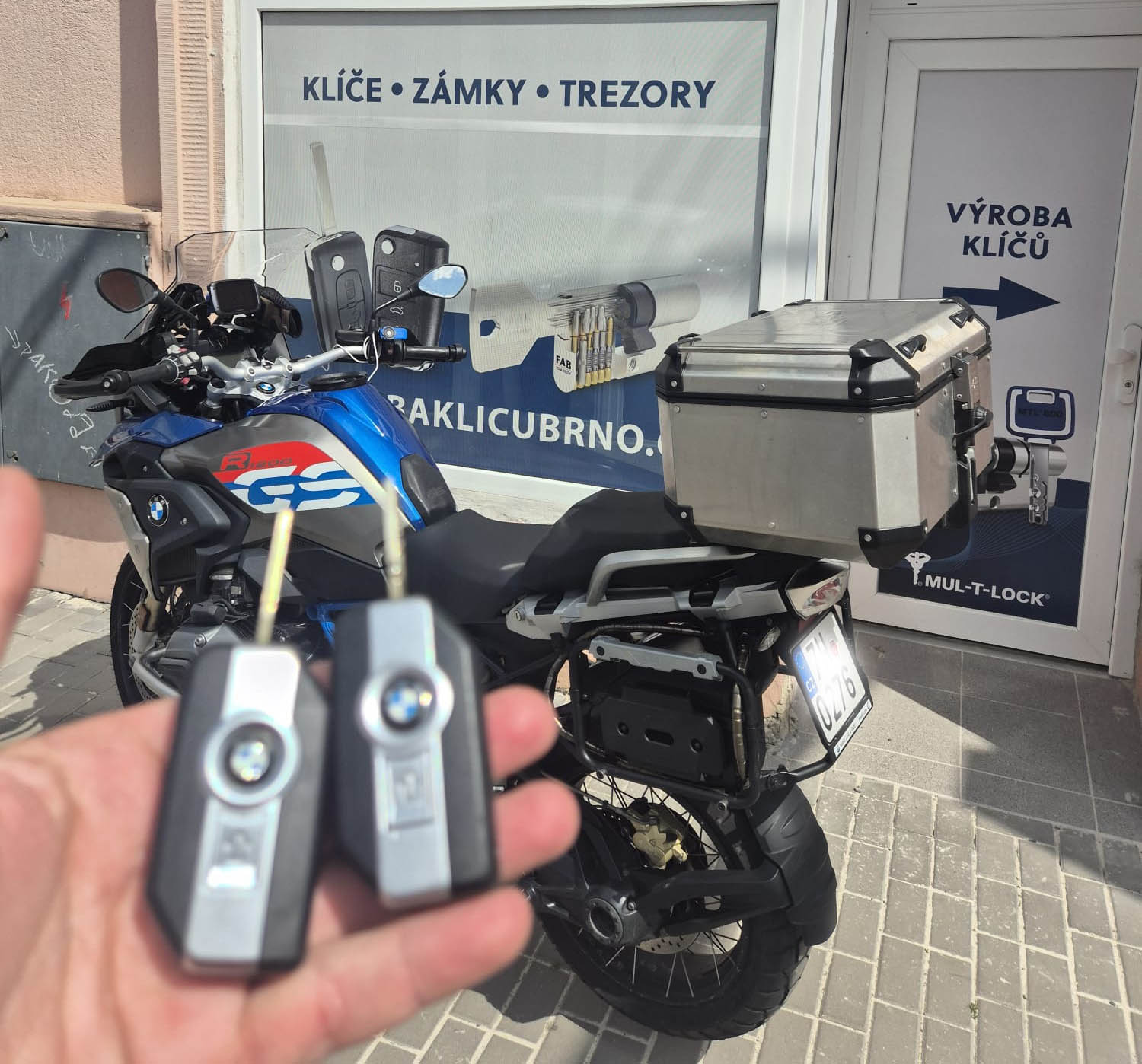 výroba klíče na motorku